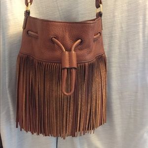 Fossil fringe purse